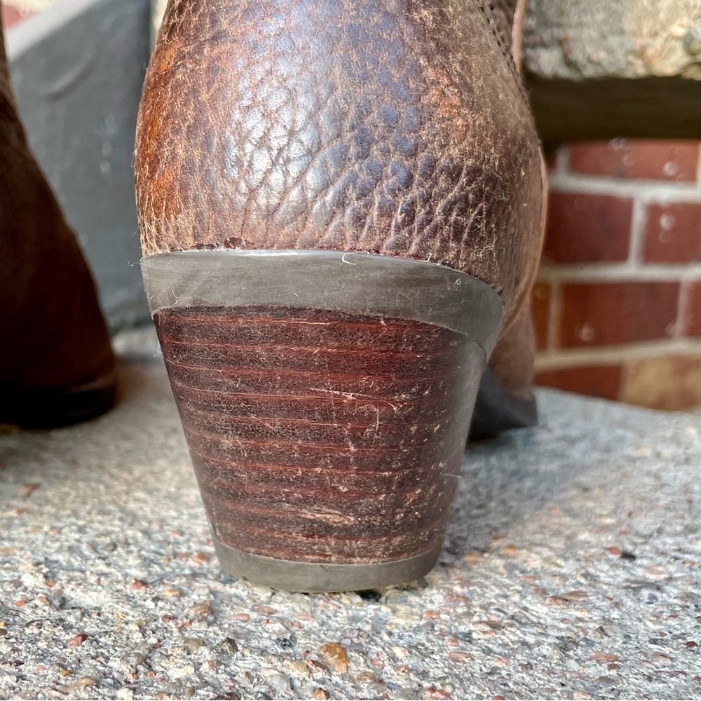 Ariat Dixie Women’s Brown Leather Cowgirl Boots Size 7B Average Width Cowboy - Picture 6 of 13